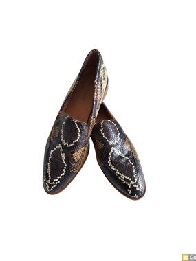 Madewell Frances Loafer in snake-embossed leather SZ 8.5